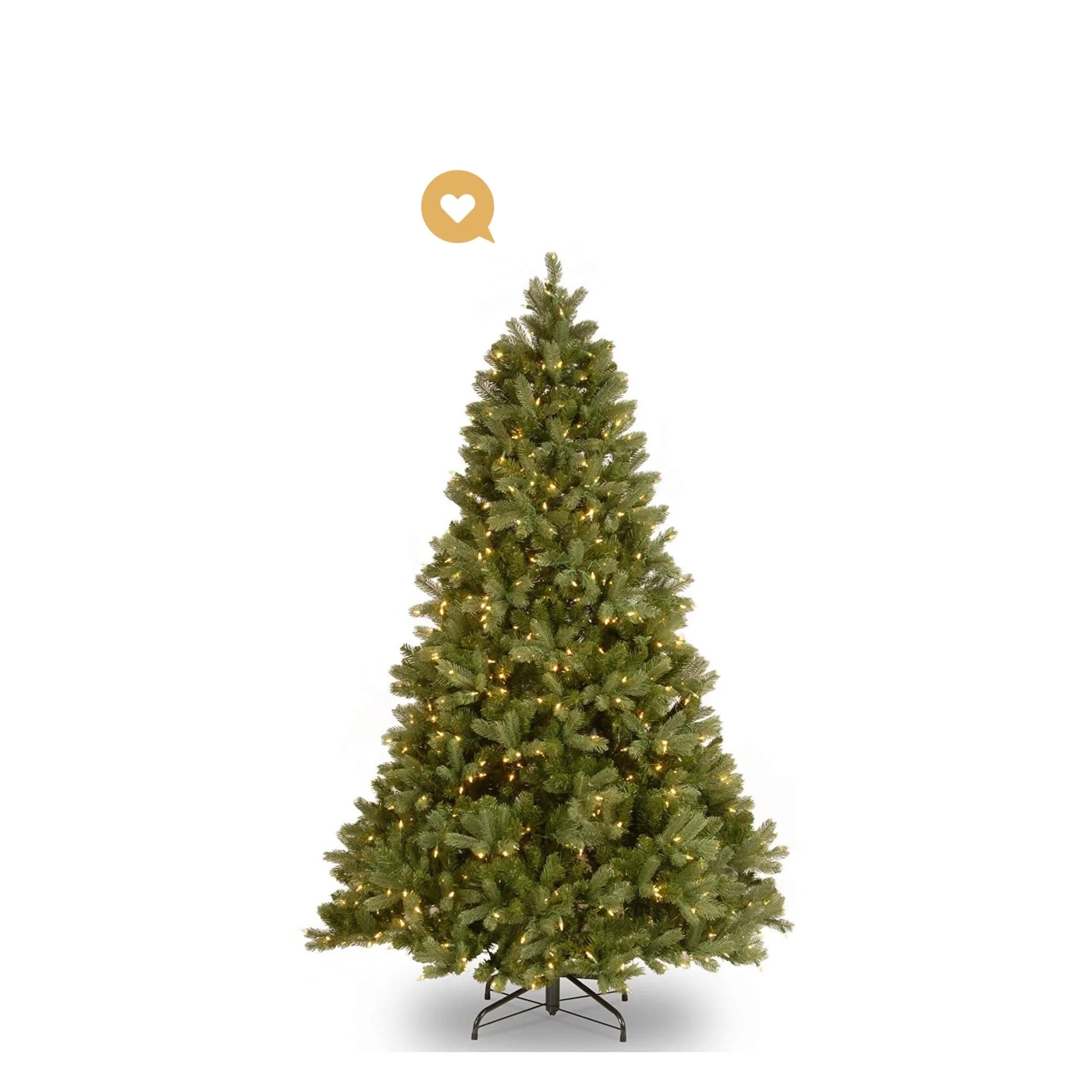 PreLit 'Feel Real' Artificial Full Downswept Christmas Tree — The