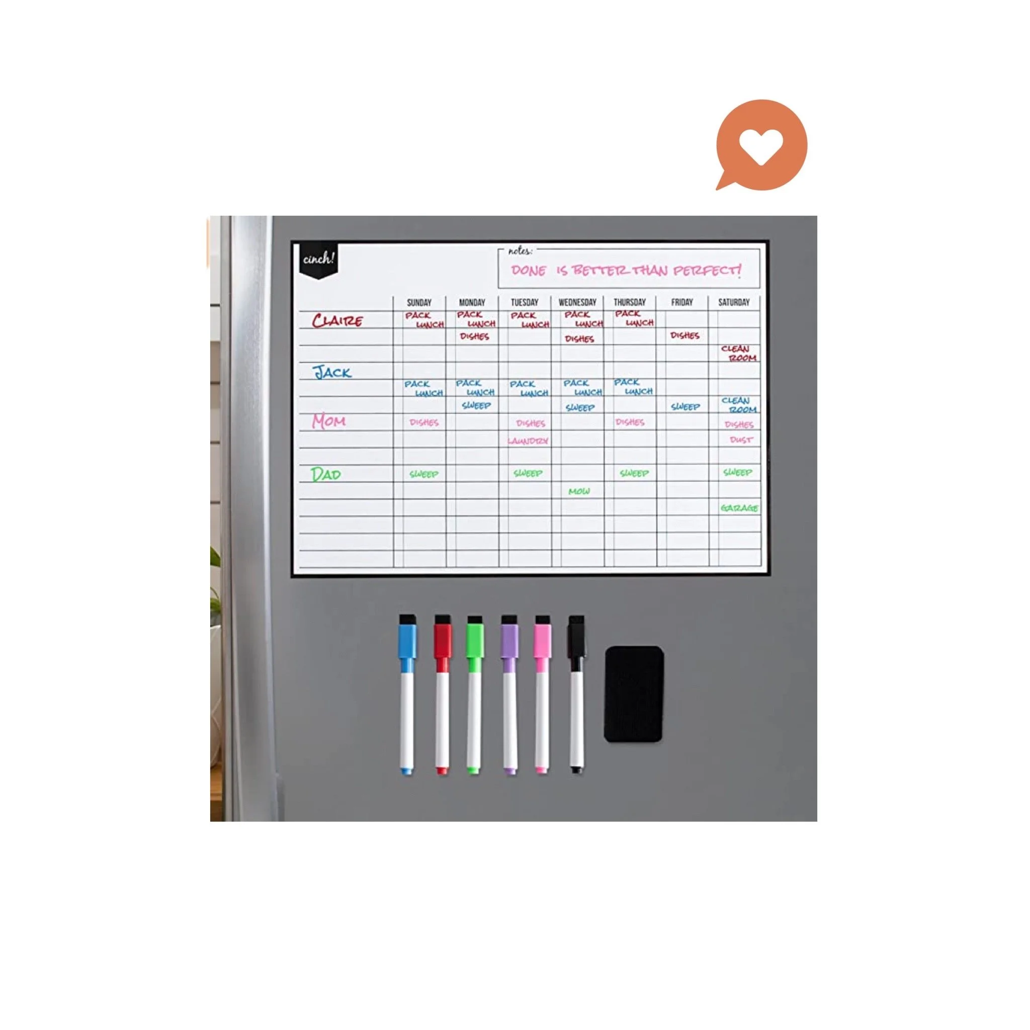 Dry Erase Chore Chart — The Lovin Sisters