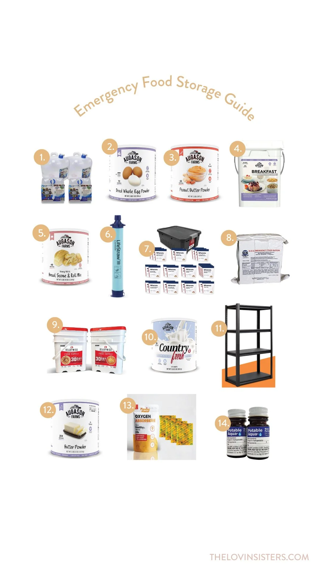 Emergency Food Storage Guide — The Lovin Sisters
