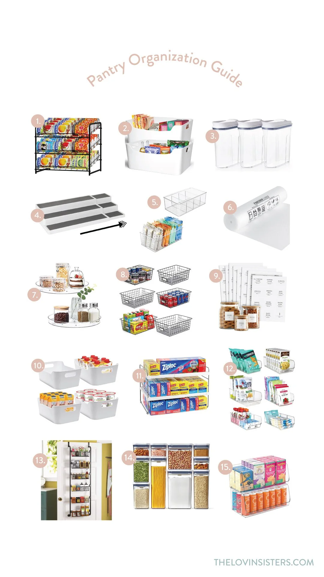 Pantry Organization Guide — The Lovin Sisters