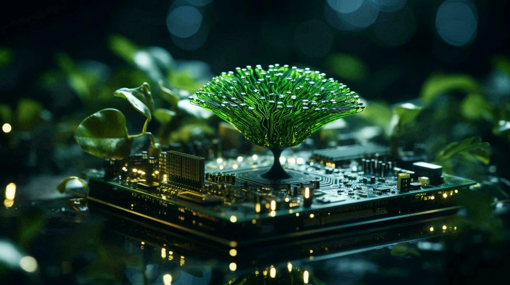 ai-generated-green-natural-eco-friendly-tree-and-computer-technology-on-an-abstract-high-tech-futuristic-background-of-microchips-and-computer-circuit-boards-with-transistors-free-photo.jpeg
