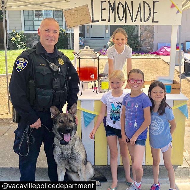 So incredibly happy and blessed to team up with these amazing little girls to provide so much needed new vests for VacavillePD. So proud of these young ladies!! #k9vests #k9protection #vacavillepd ...................repost..... What better way to wel