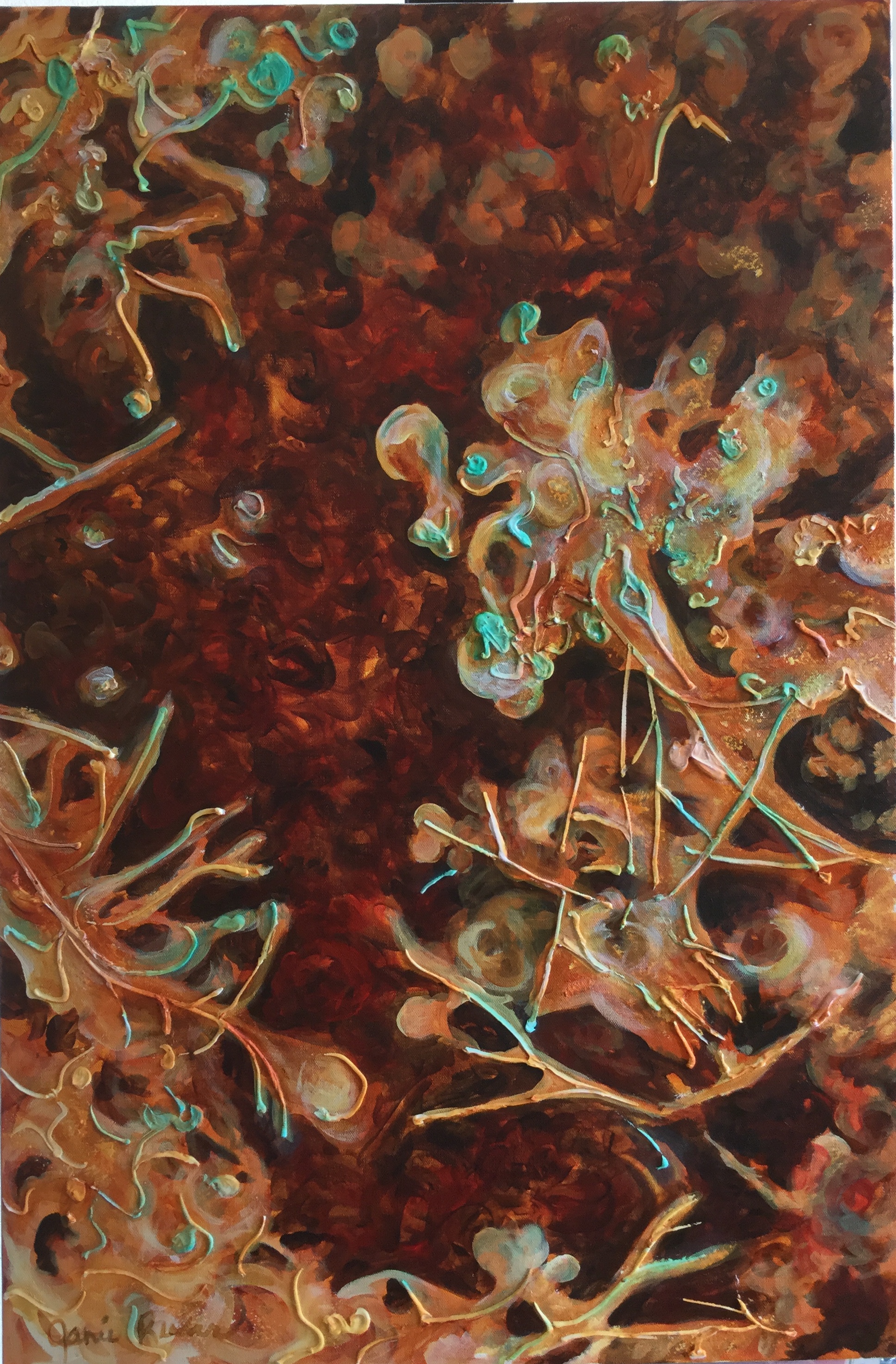 Biscuit Basin Copper #2     36" x 24"