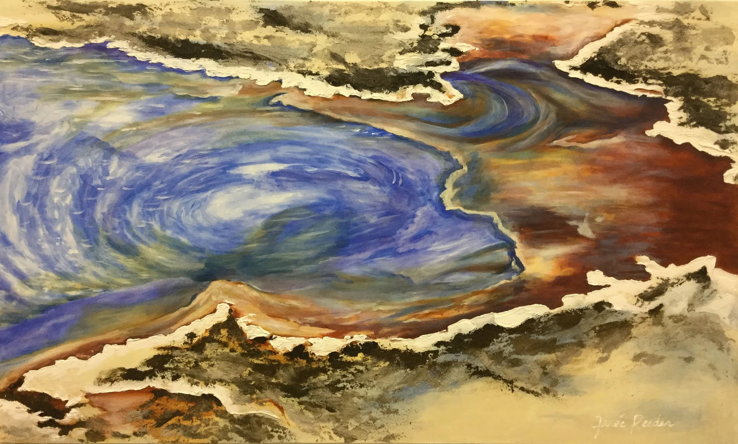 SOLD Pool of Intrigue     36" x 60"