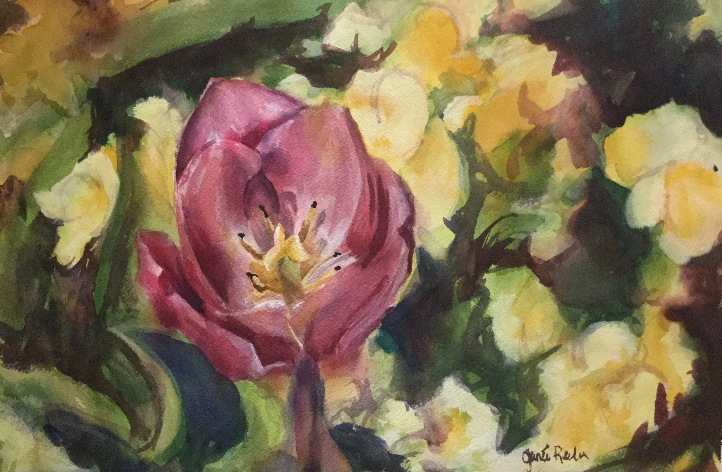 Purple Royalty     22" x 15"