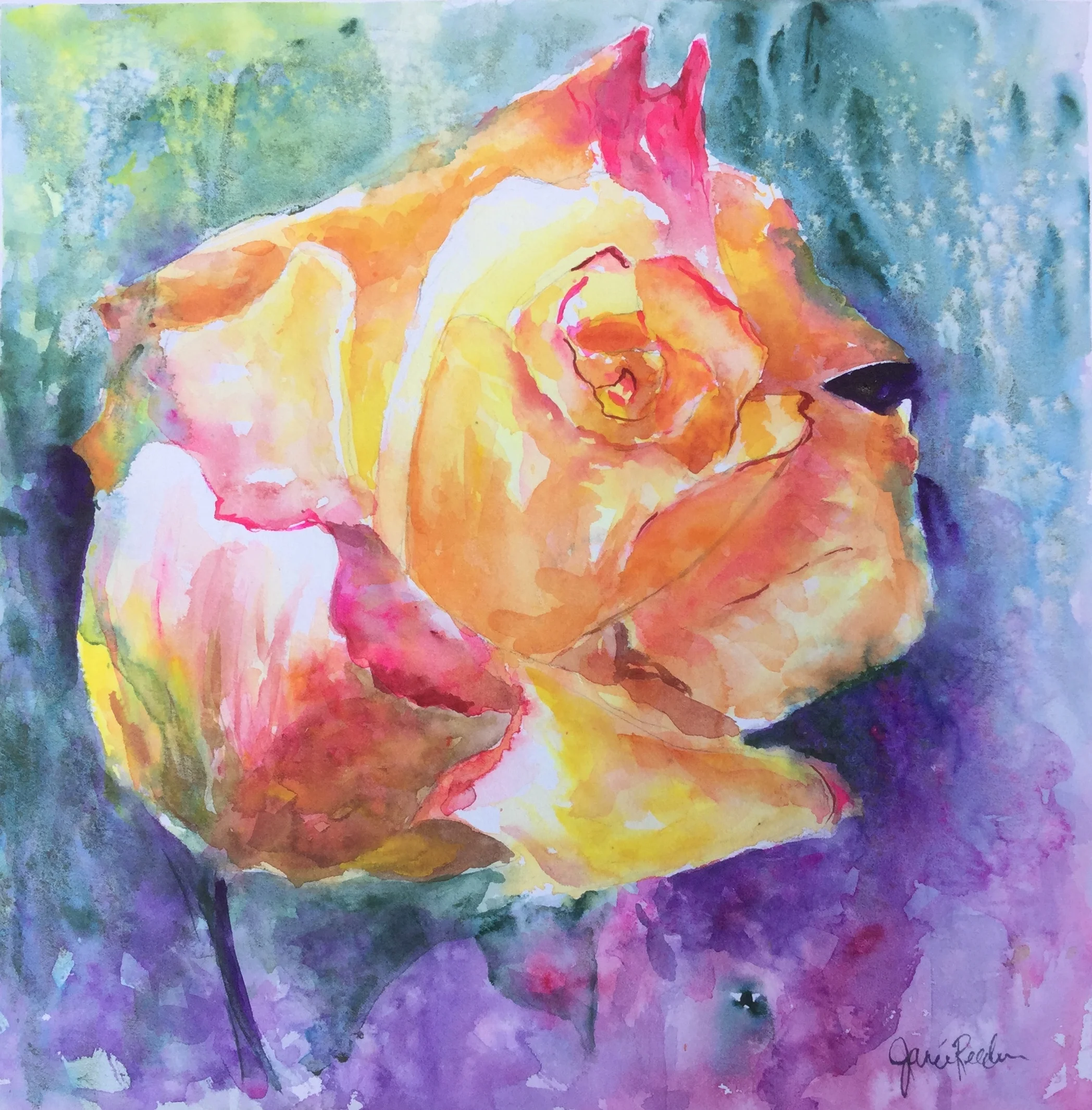Yellow Rose of Texas     15" x 15"