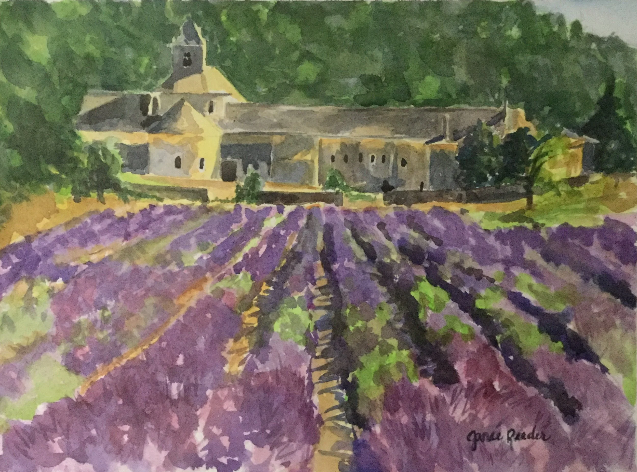 Sénanque Abbey, France     11" x 15"