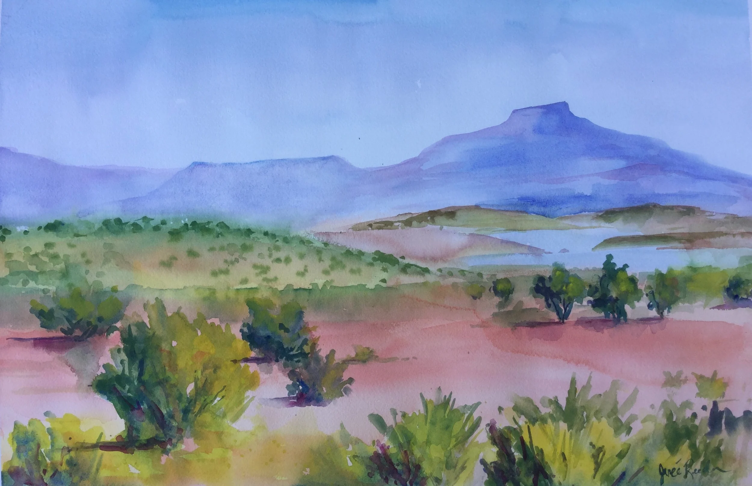 Pedernales Mountain, New Mexico     11" x 15"