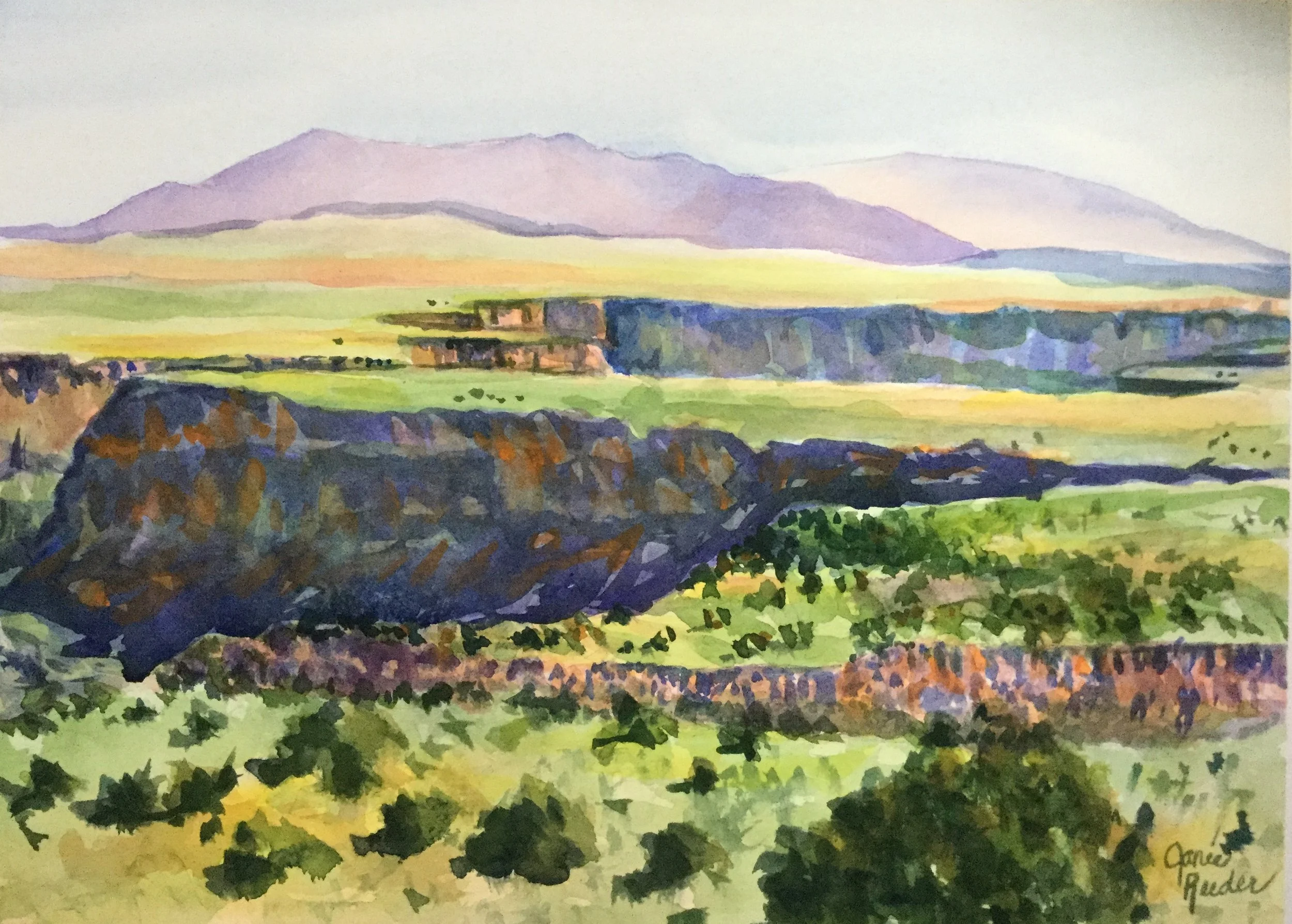 Rio Grande Gorge, New Mexico     11" x 15"
