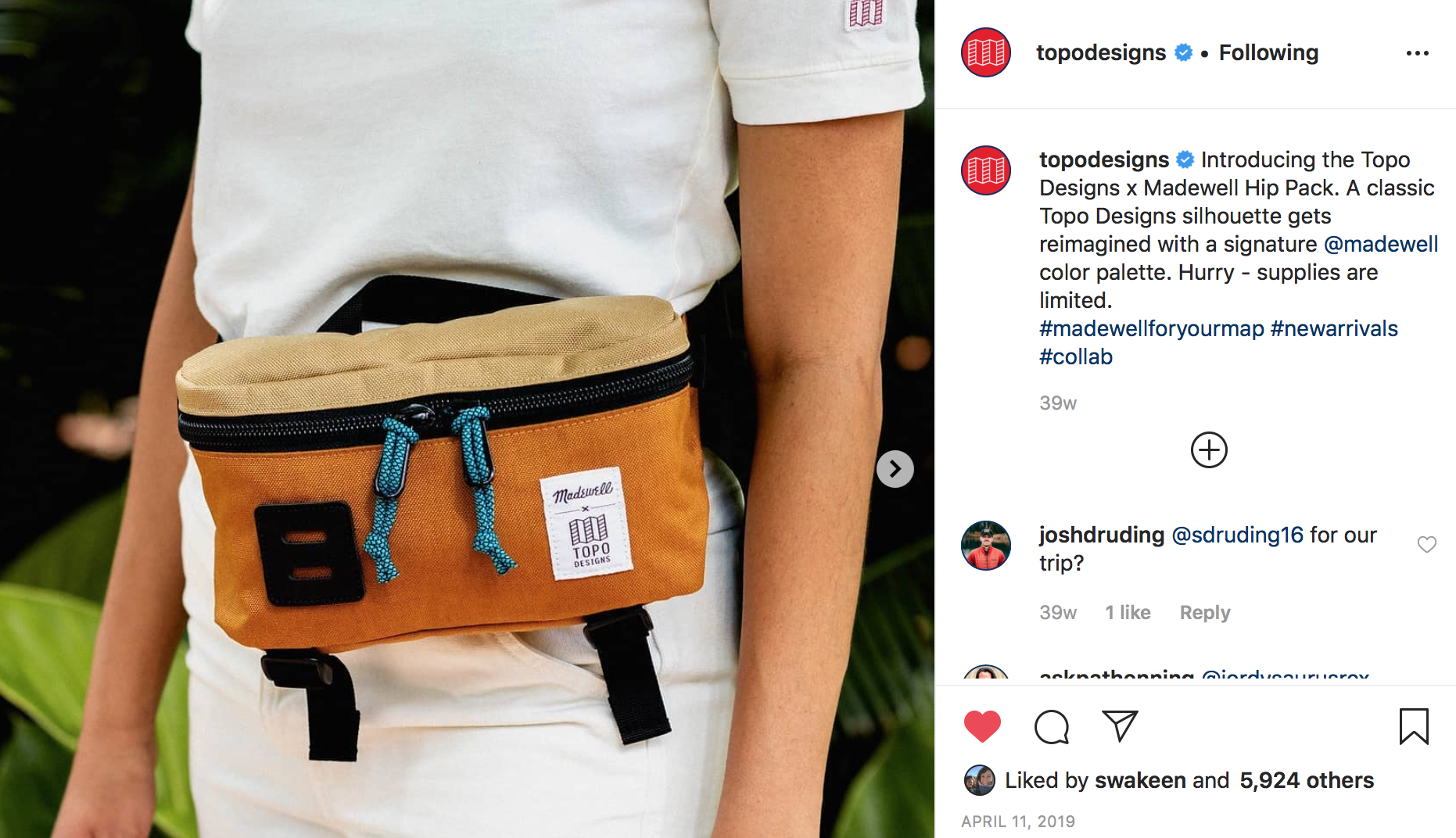 Instagram launch content.