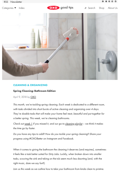 Spring Cleaning | Digital | Spring 2018