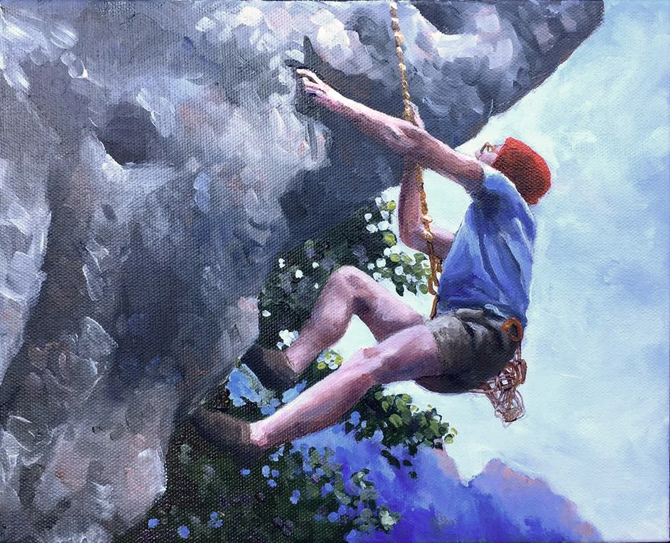 Ascending | 8” x 10” | acrylic on canvas SOLD | PRINTS AVAILABLE contact me: kc@kccaliartist.com