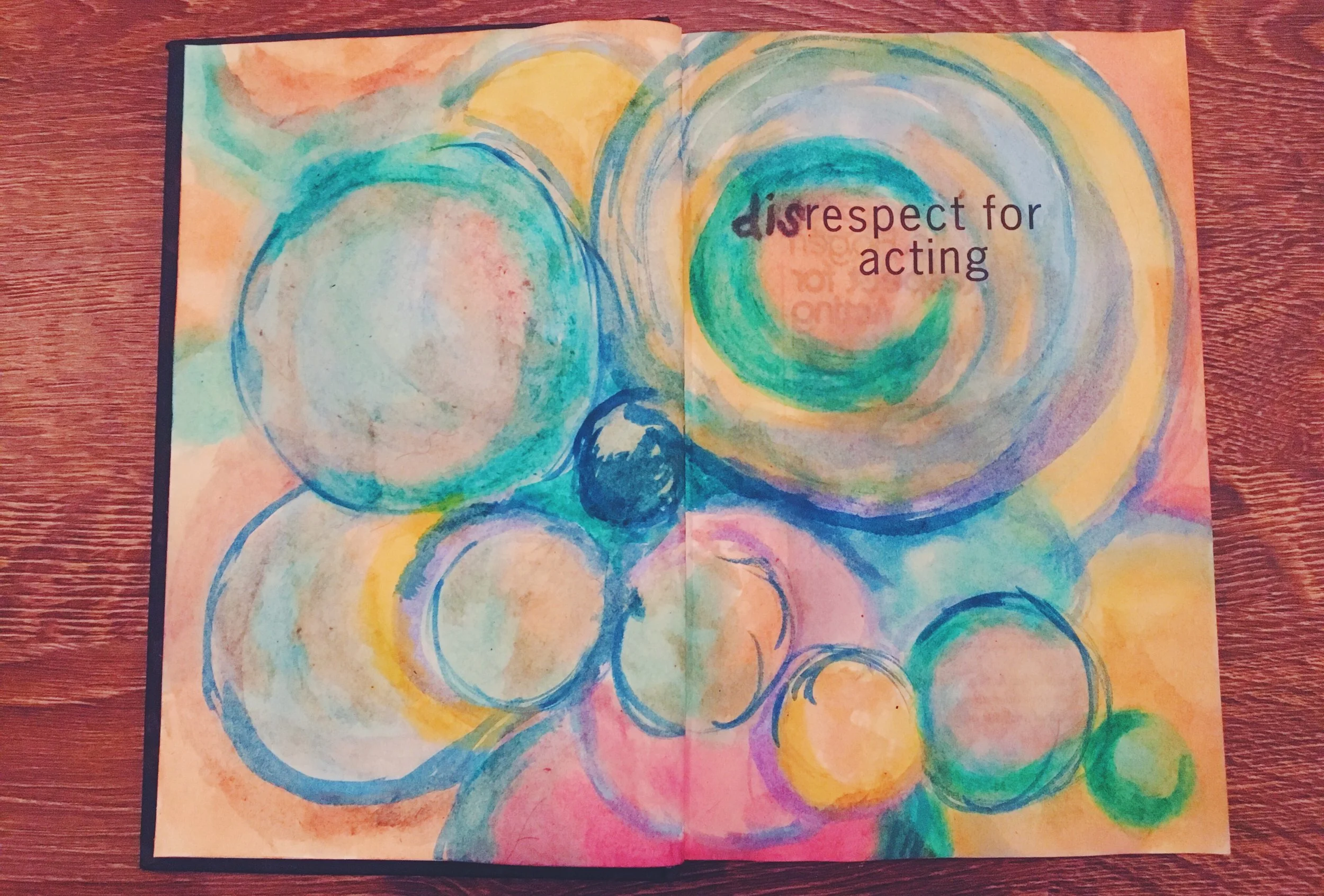 disrespect for acting