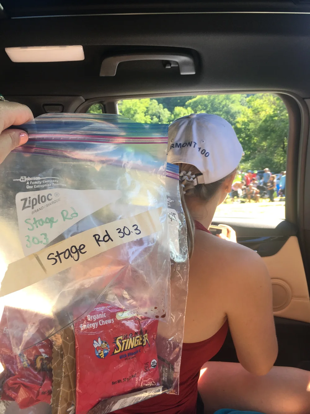 My crew getting ready to see me at Stage Road (30.3).