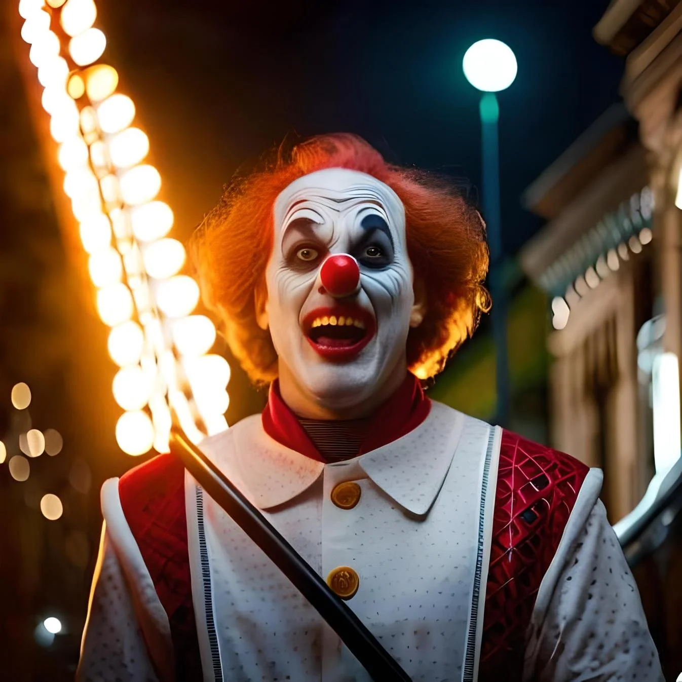 The Crying Clown: A Haunting Encounter in the Stormy Night. | CP-2301