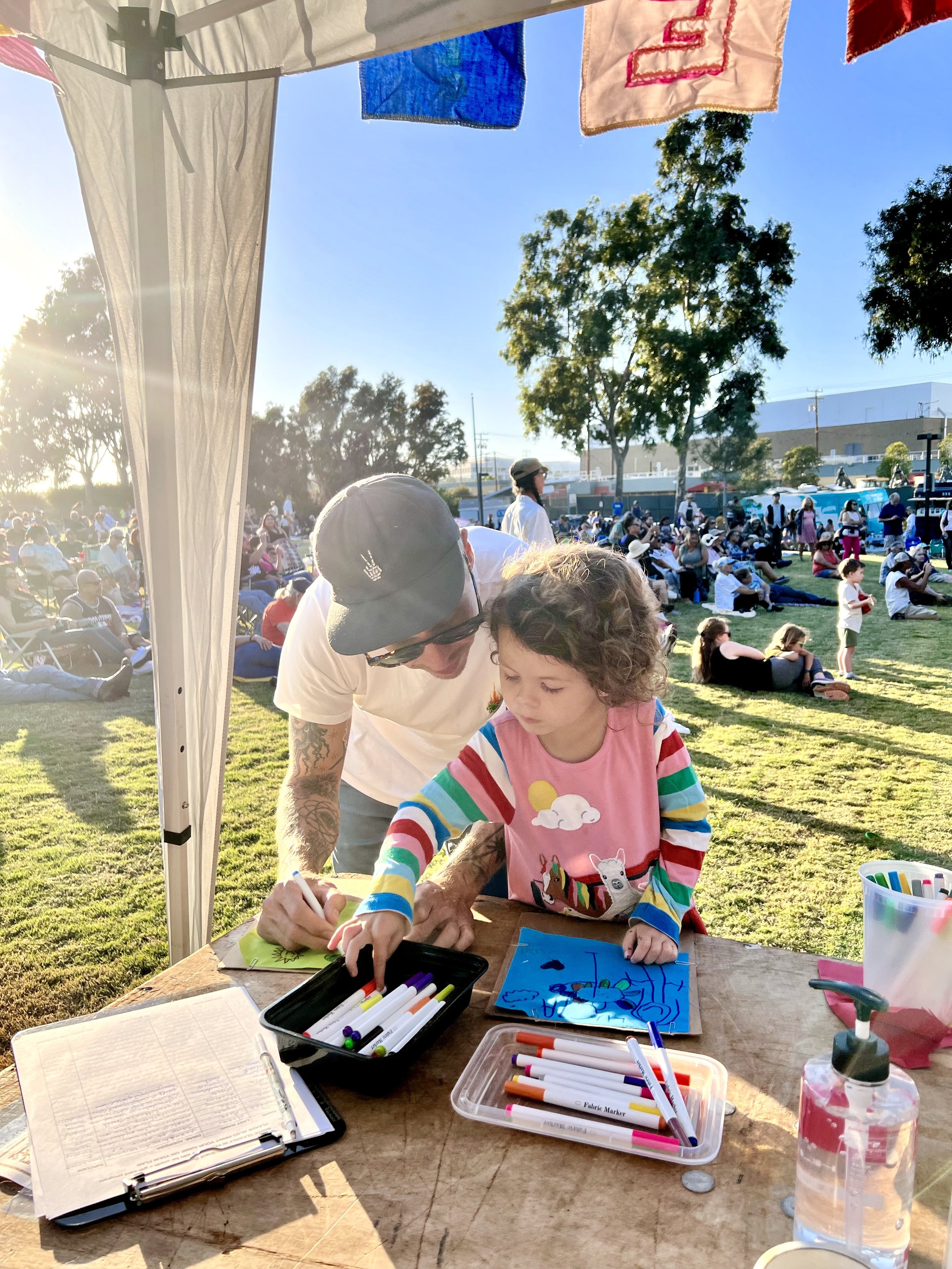 Participants filling out their hope flags Gandara Park Sept 2022- Yeu Q Nguyen.jpg