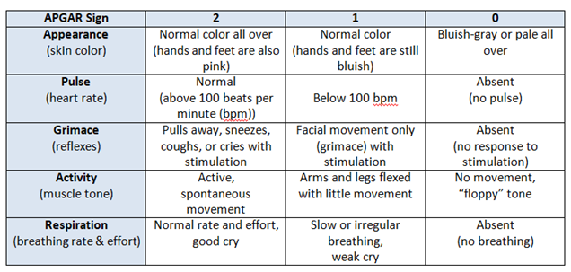 apgar score practice