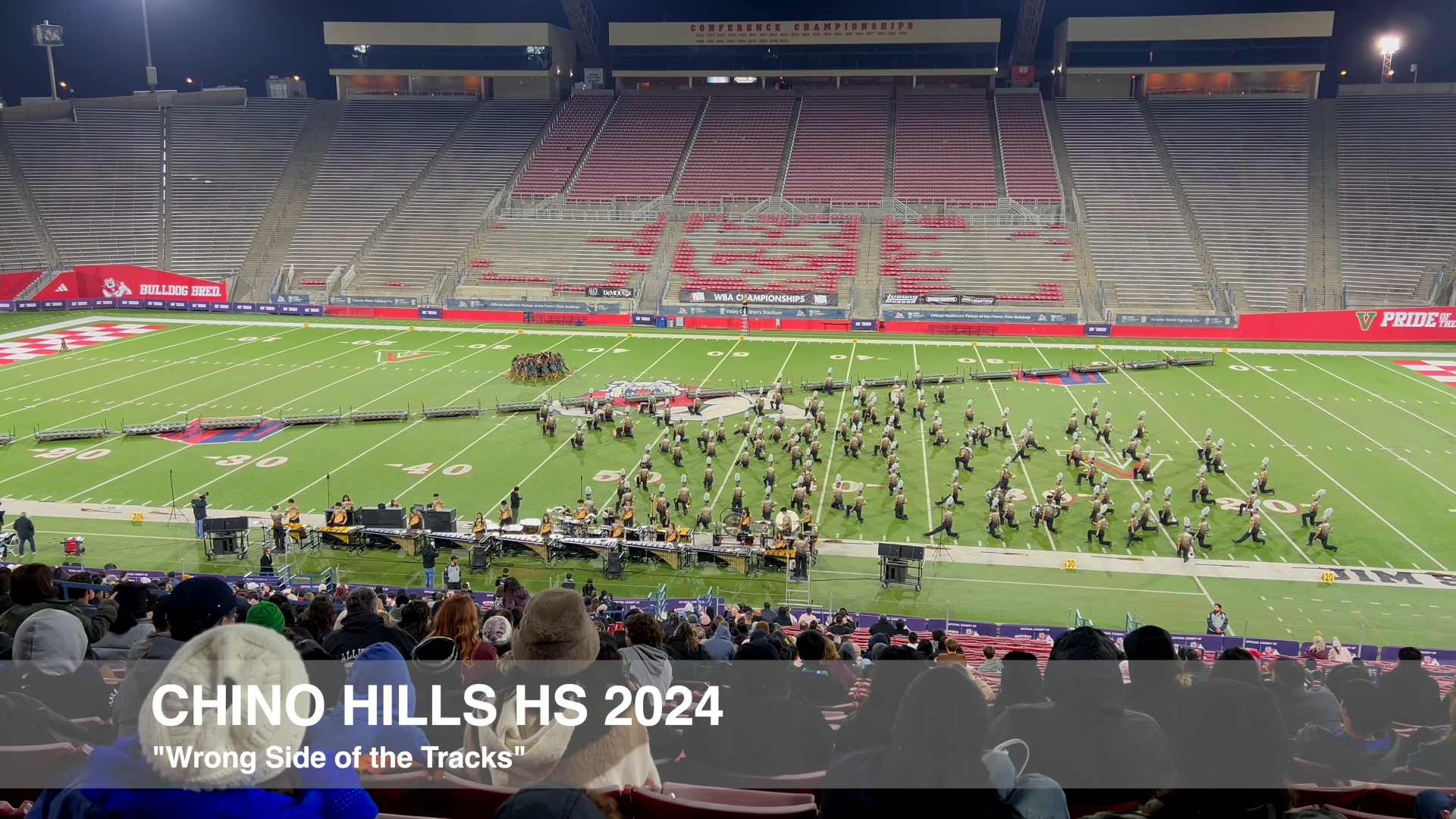 Chino Hills HS WBA finals 2024, performing "Wrong Side of the Tracks"