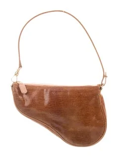 This Dior saddle is so dainty, and I love the mock croc!