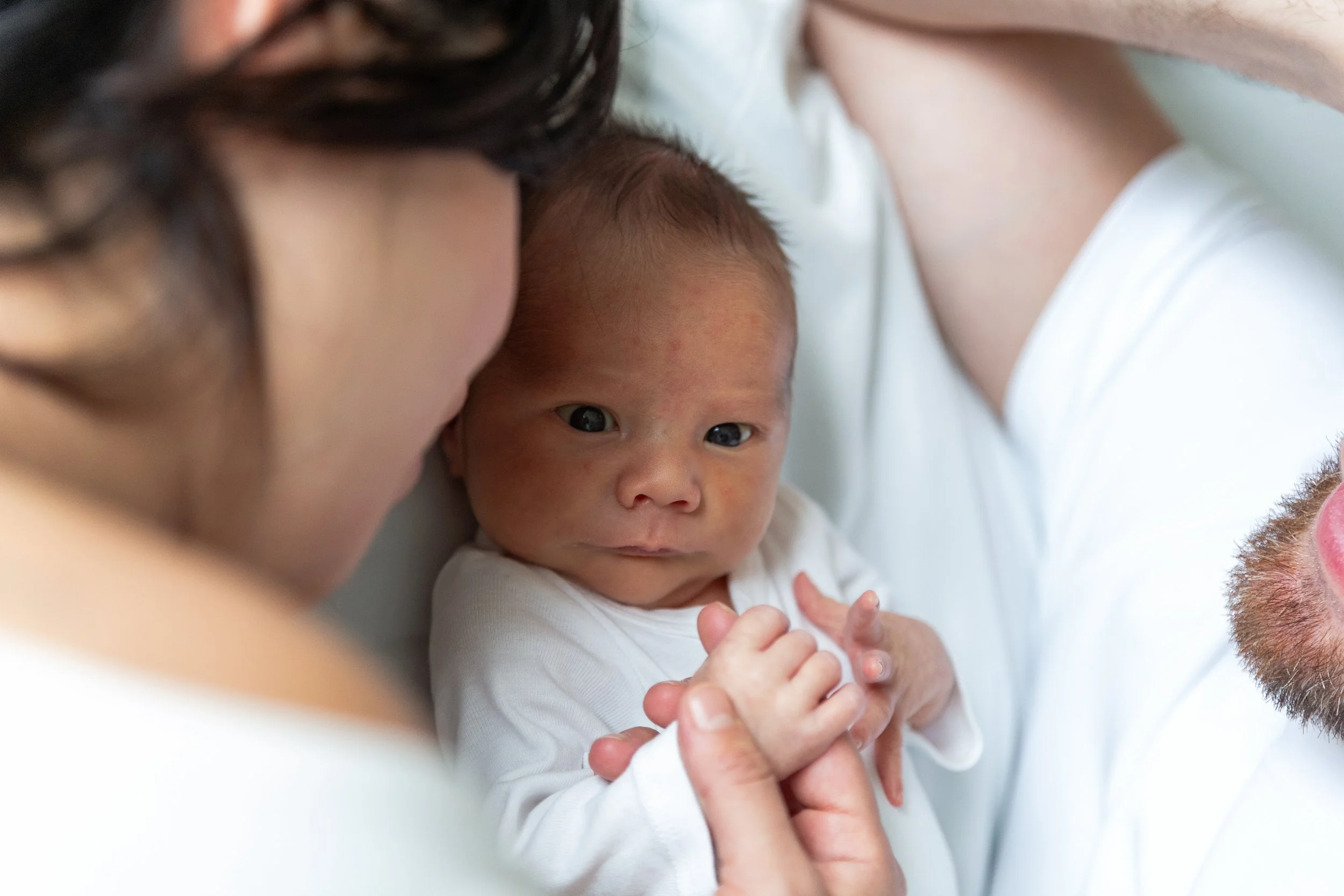 Gentle moment of Newborn Photography in Vancouver