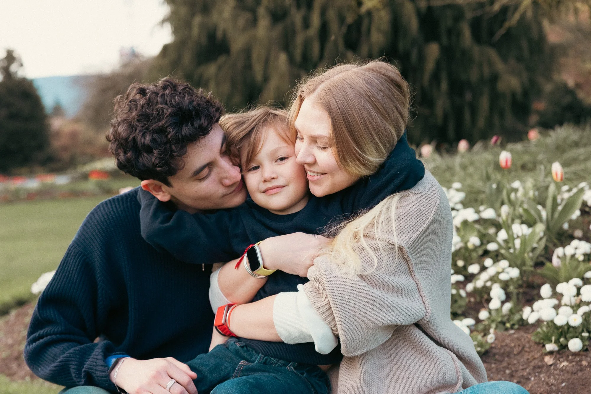Vancouver family in Stanley Park