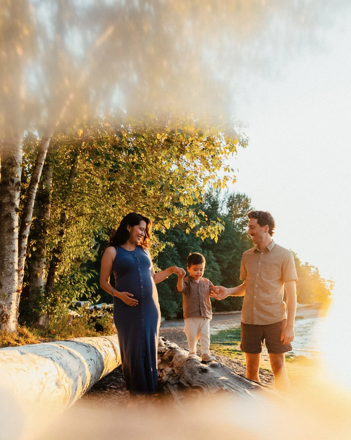 ancouver family photographer candid session walking shot