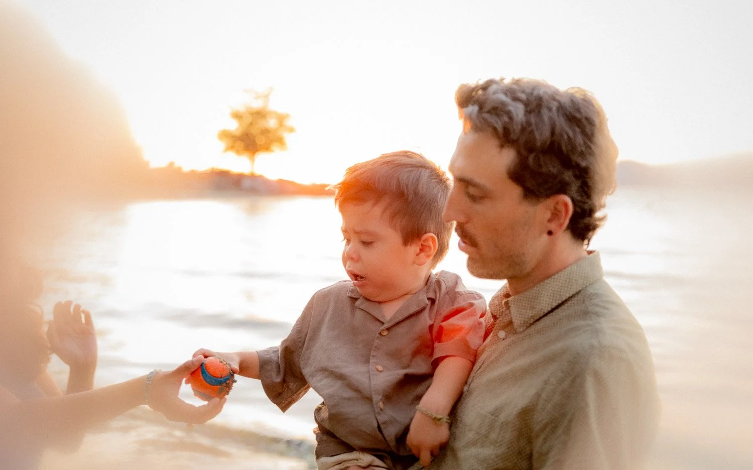 Kids playing outdoors during documentary-style family session