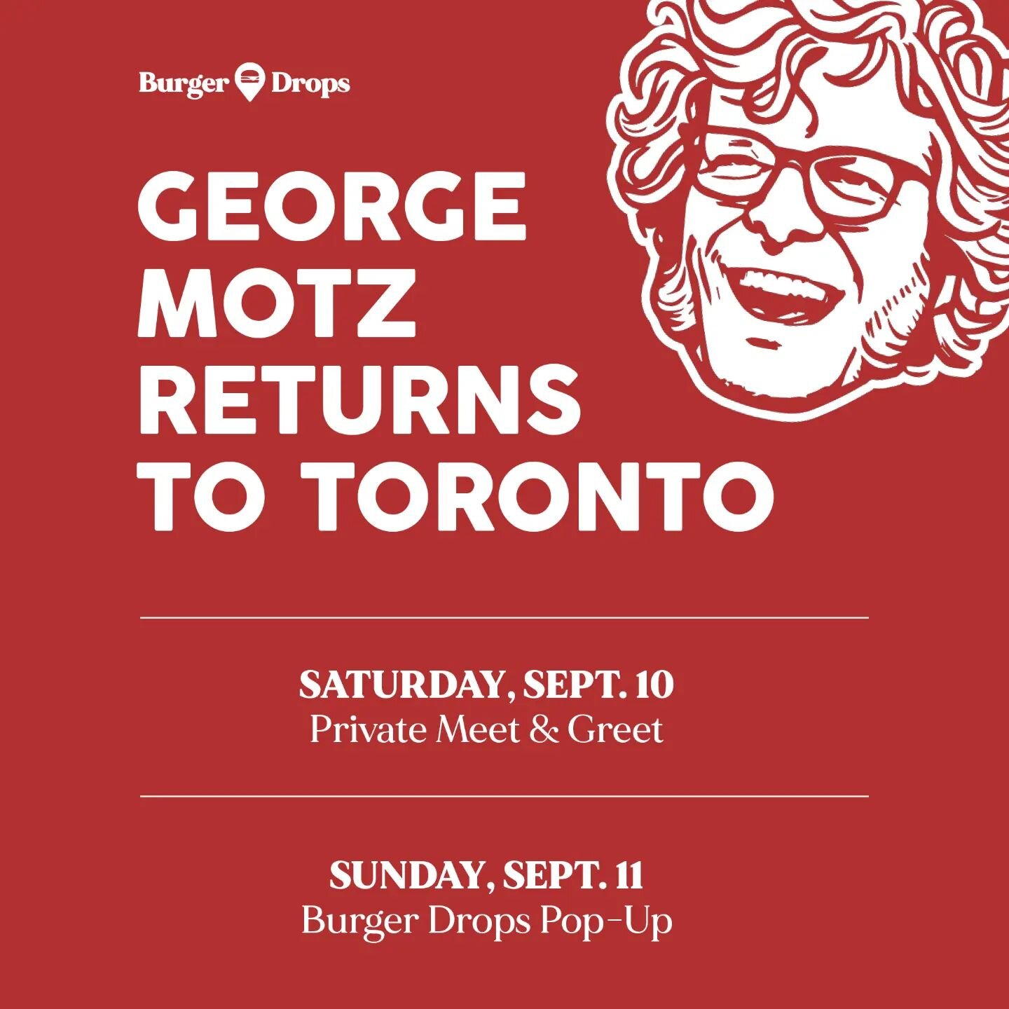 Heading BACK to TORONTO, FINALLY!! My good friends at @burgerdrops are hosting a 2-day extravaganza NEXT WEEKEND at their location and I couldn't be more excited to get back to Canada (been too long). We've planned 2 events - a meet-n-greet for only 