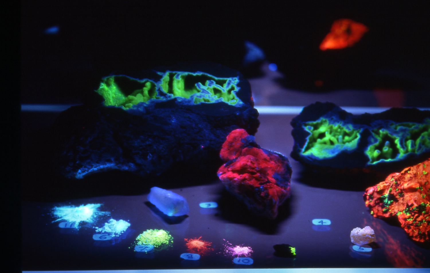 1993 Display of ben's NEA phosphors copy.jpg