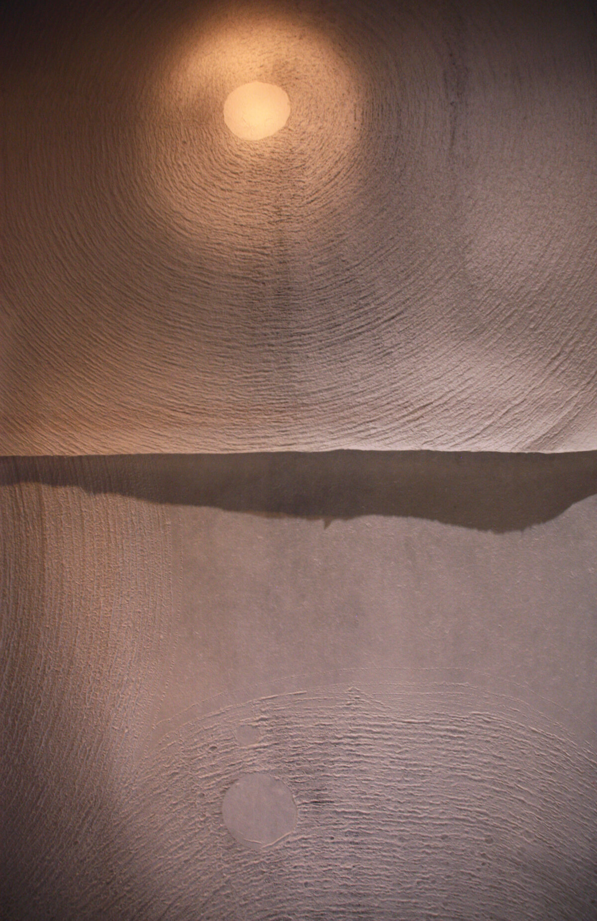    cavern of stars  , 2019 wall section detail  handmade paper (kozo), LED  Gallery Yugen, Kyoto, Japan (renovated storehouse) 