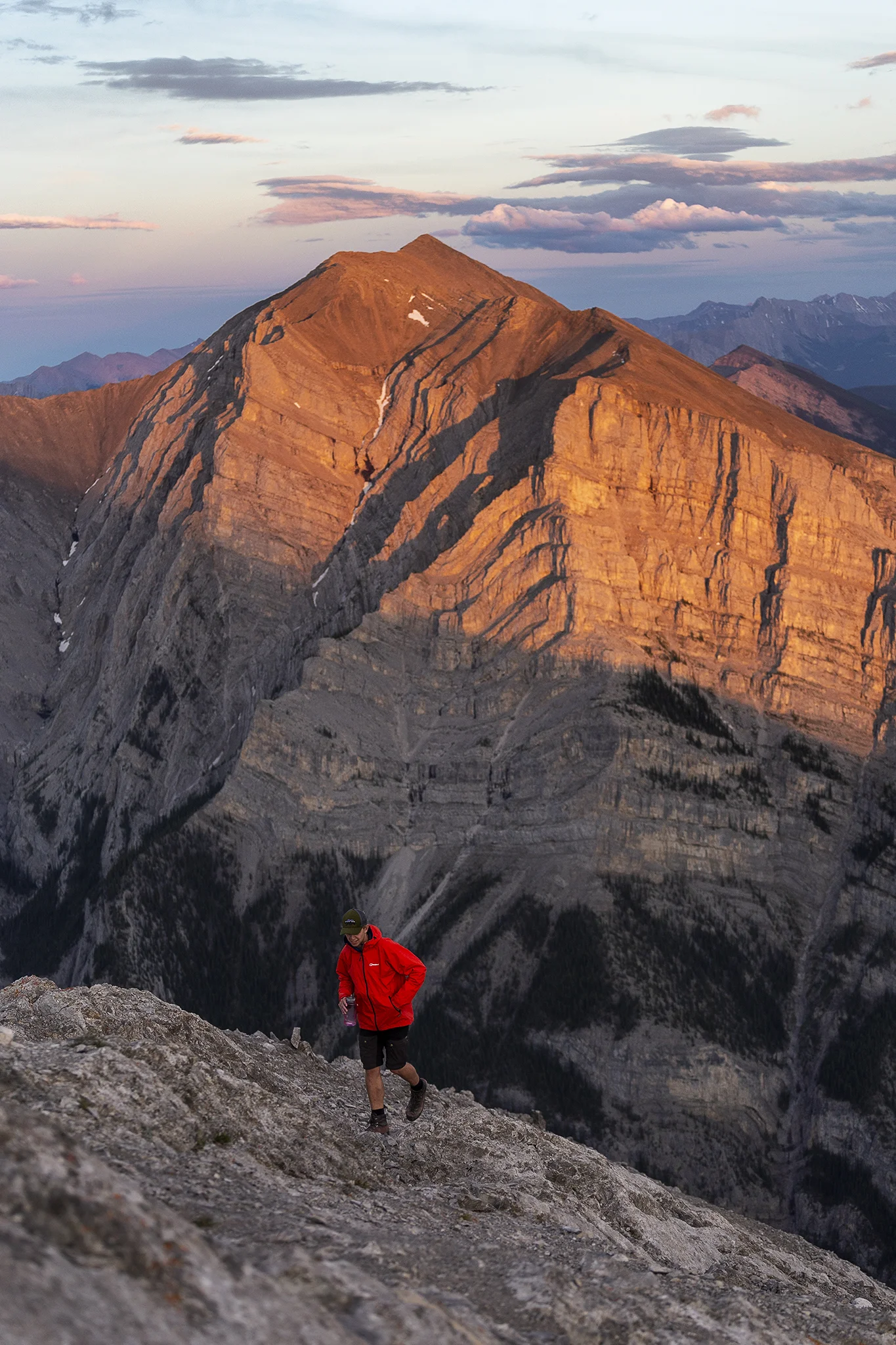Views of Grotto Mountain before the ridge line starts.