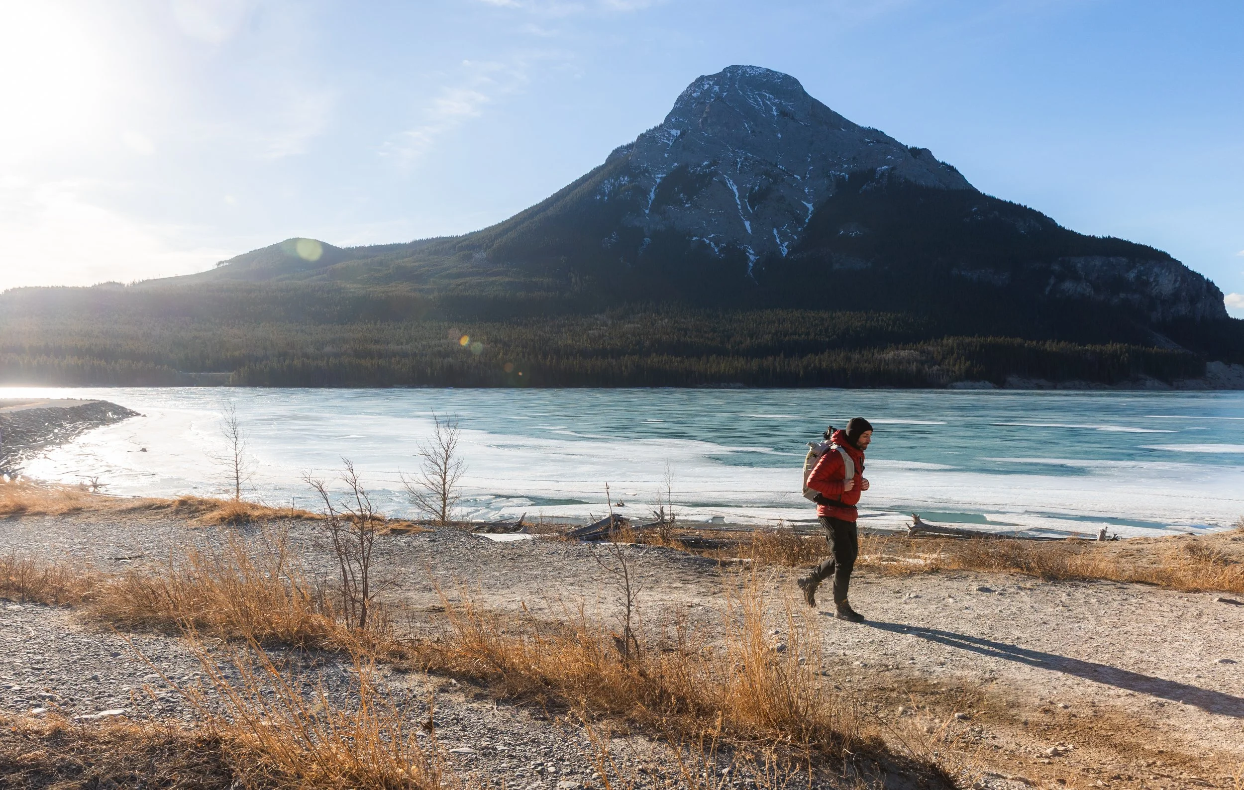 walking around barrier lake