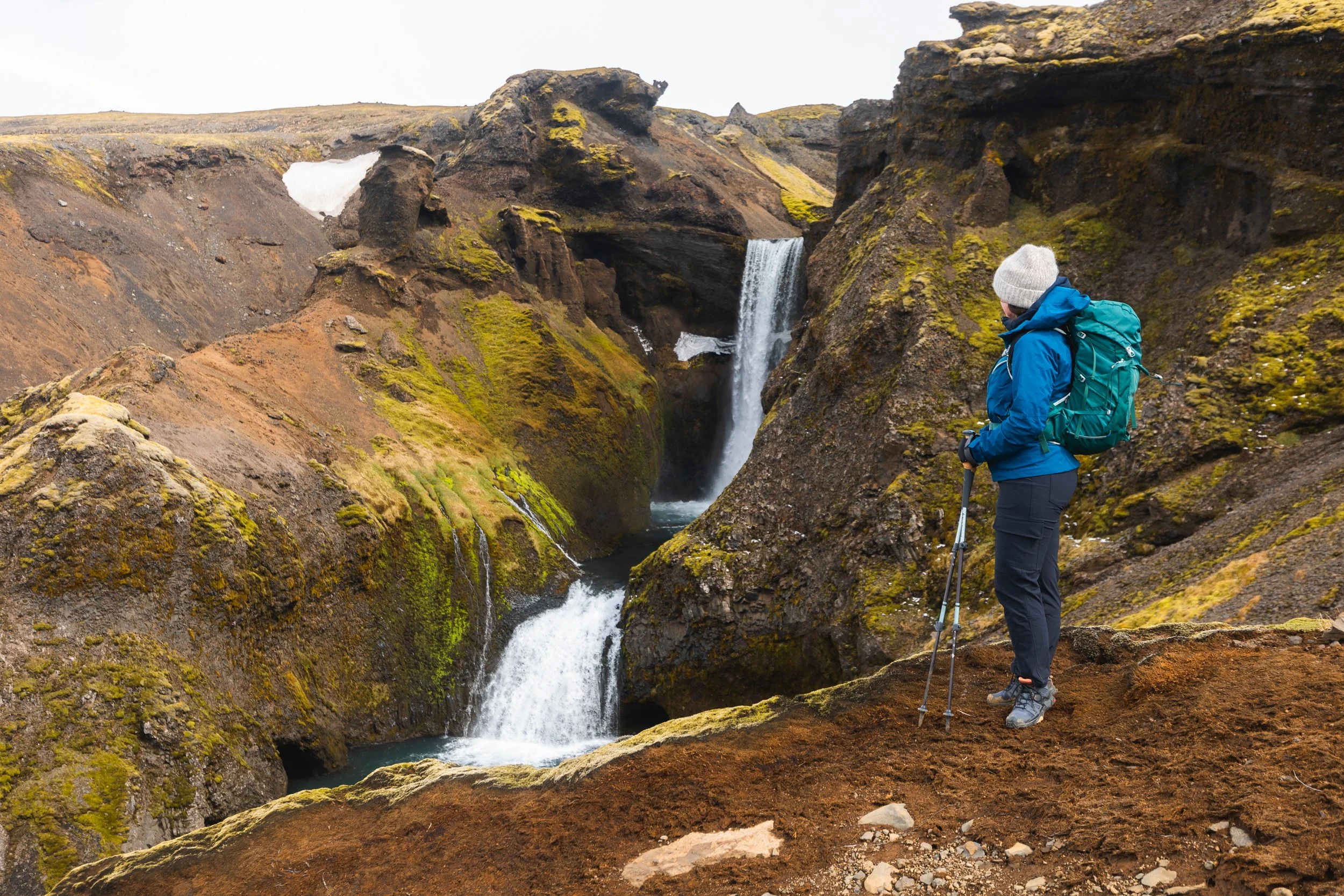 hiking near skogafoss