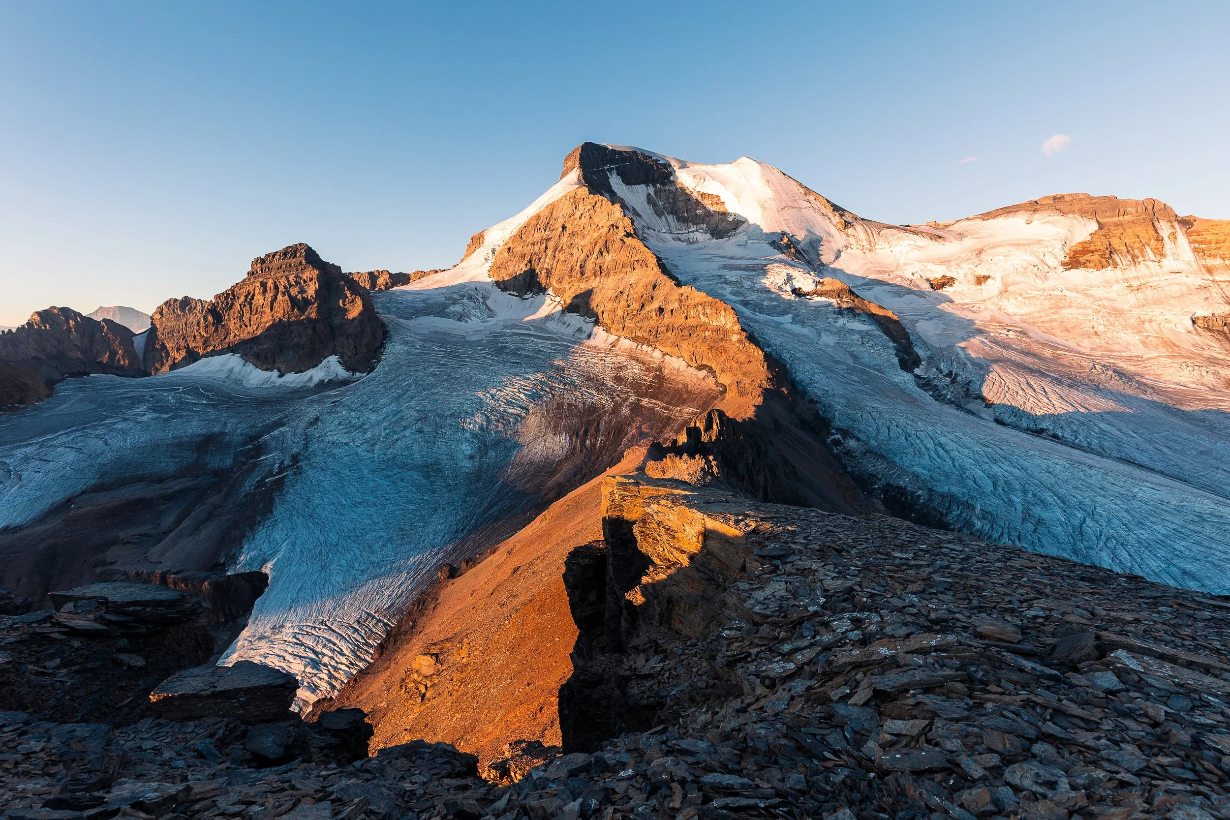 Mount Athabasca at sunrise