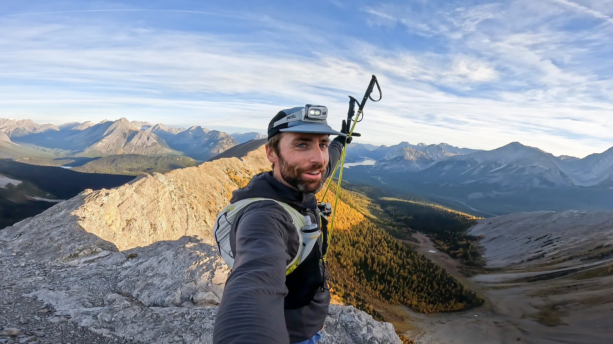 all smiles at the top of tent ridge