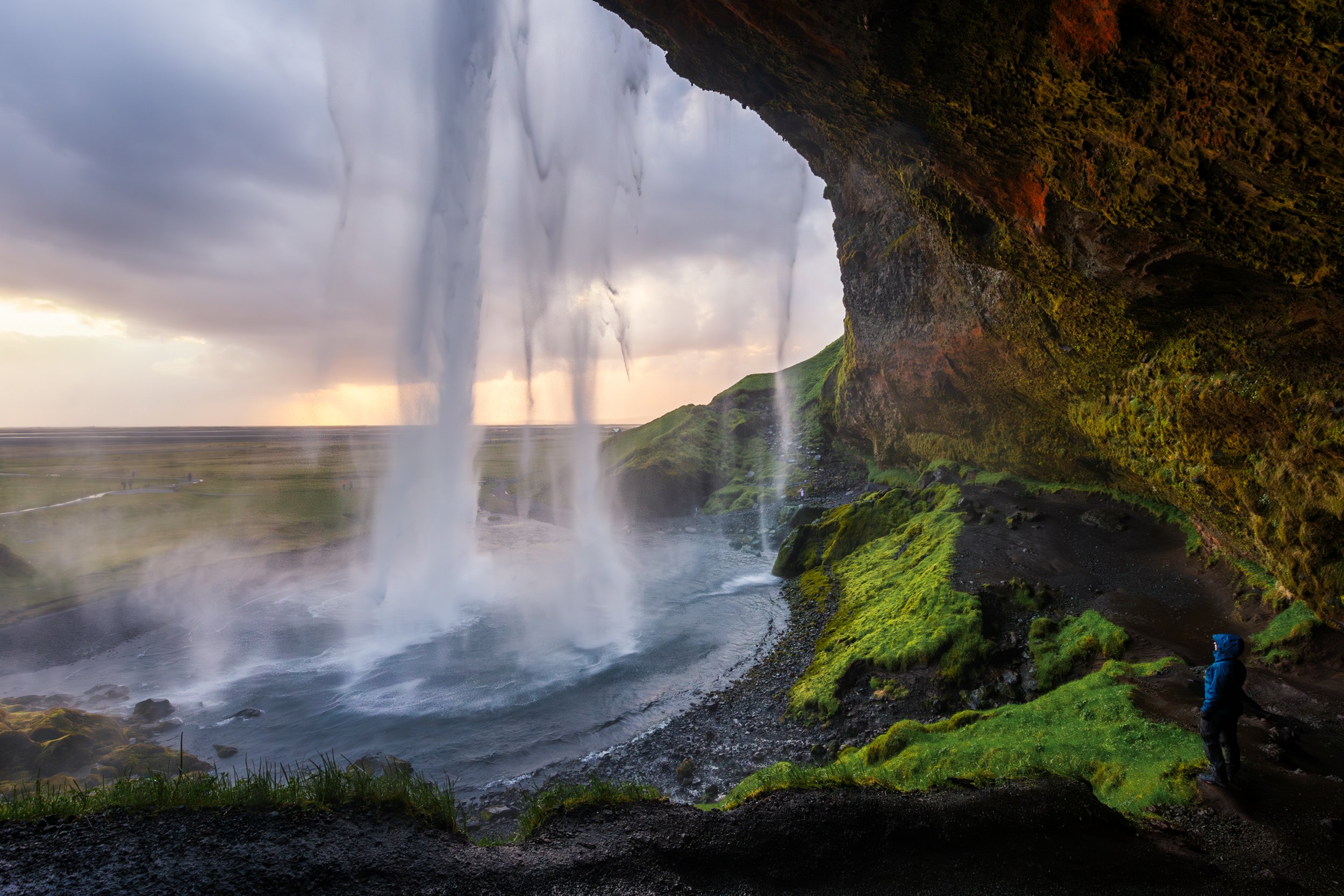 Sunset at Seljalandsfoss