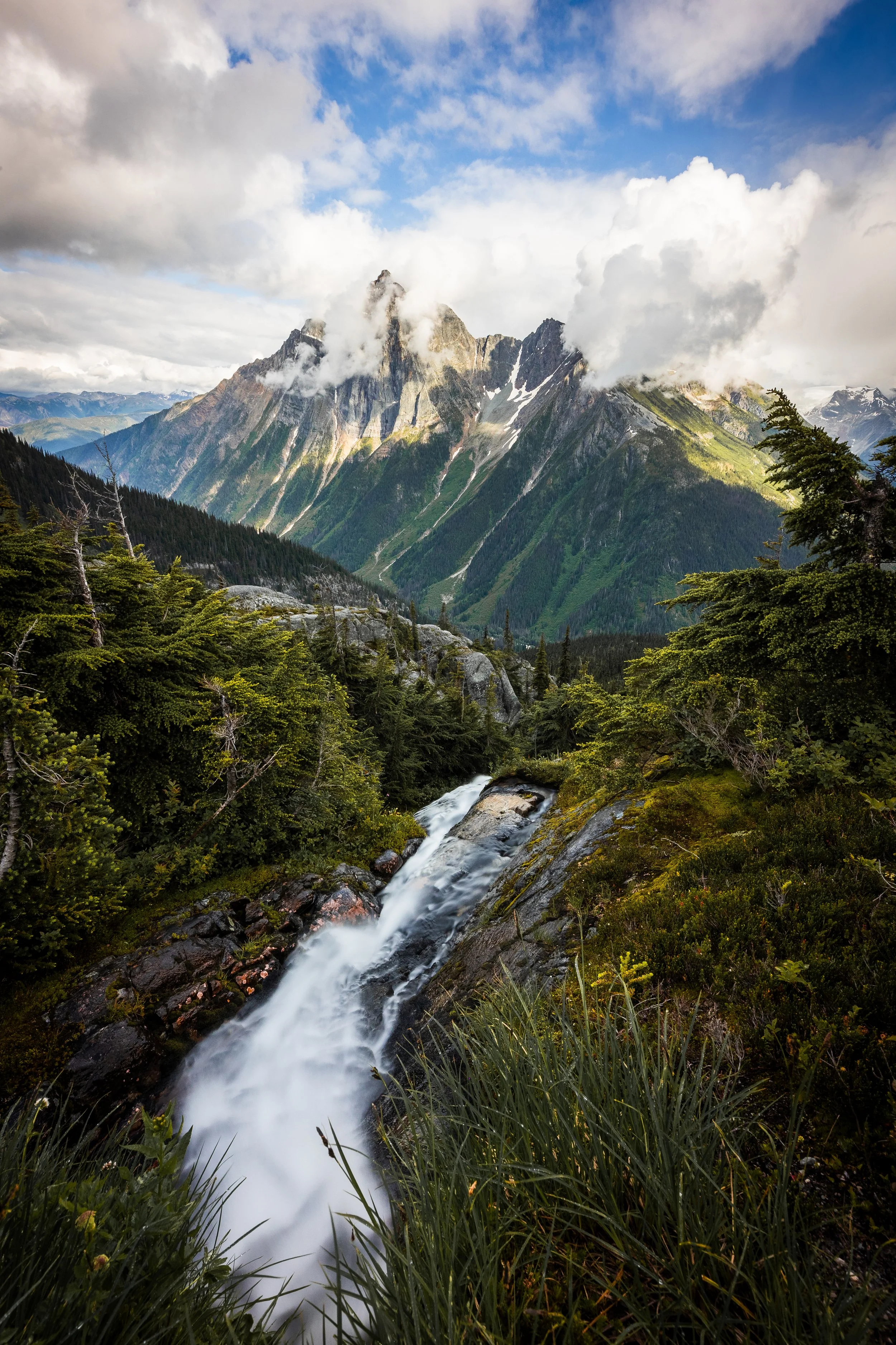 waterfall at Hermit lake