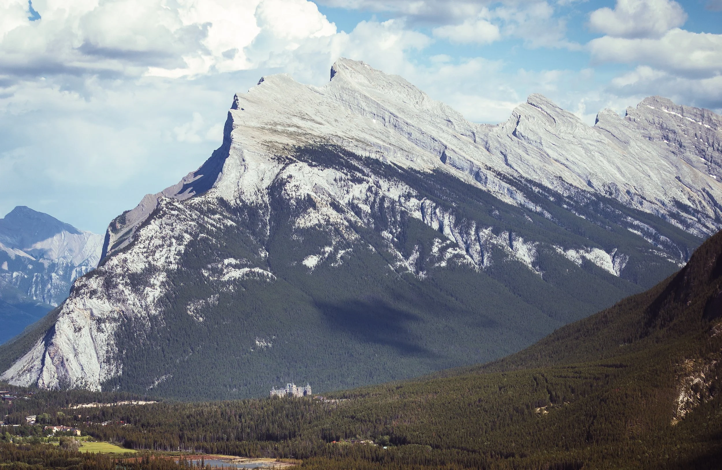 Views of Mount Rundle from Cory pass
