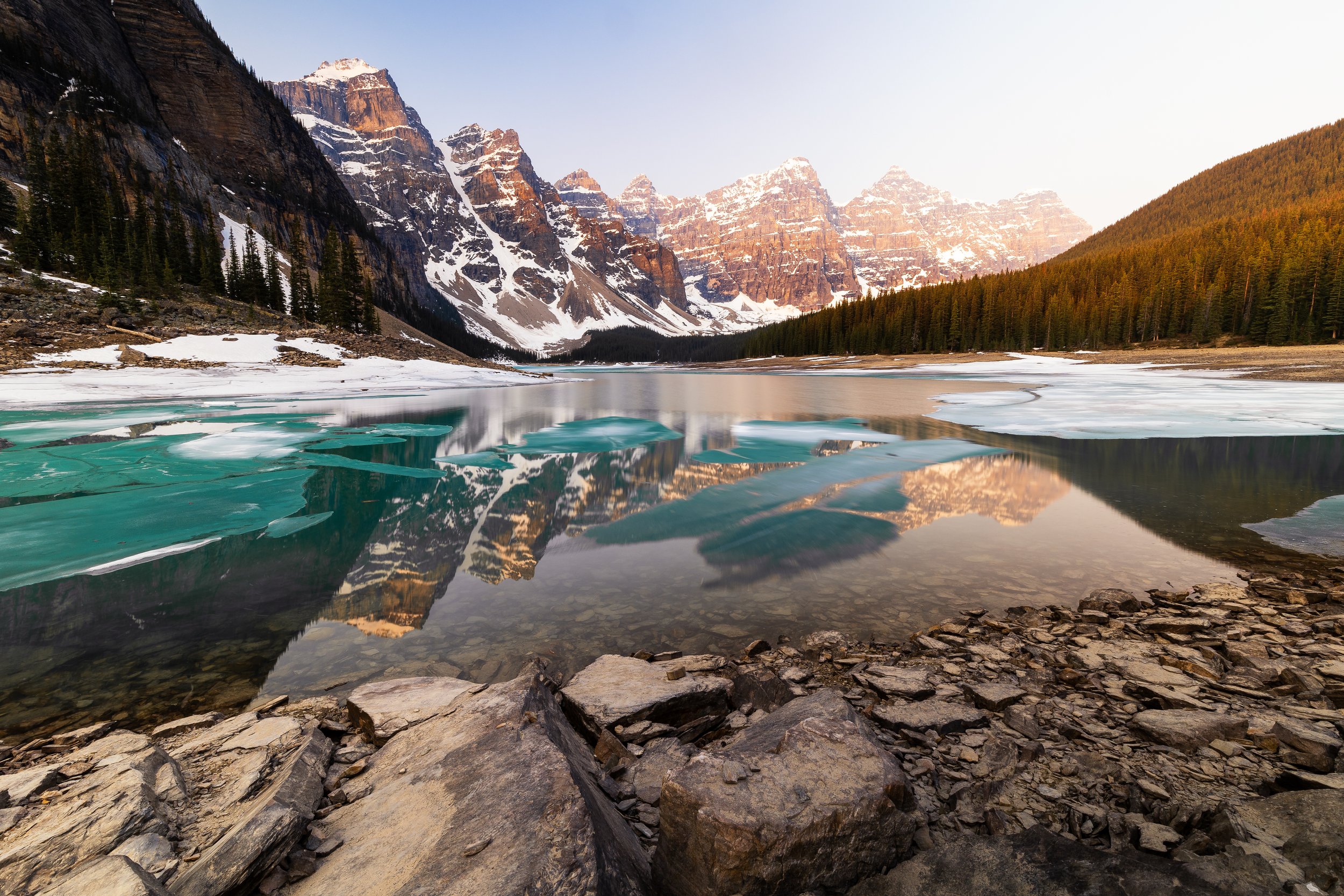 Moraine Lake in May