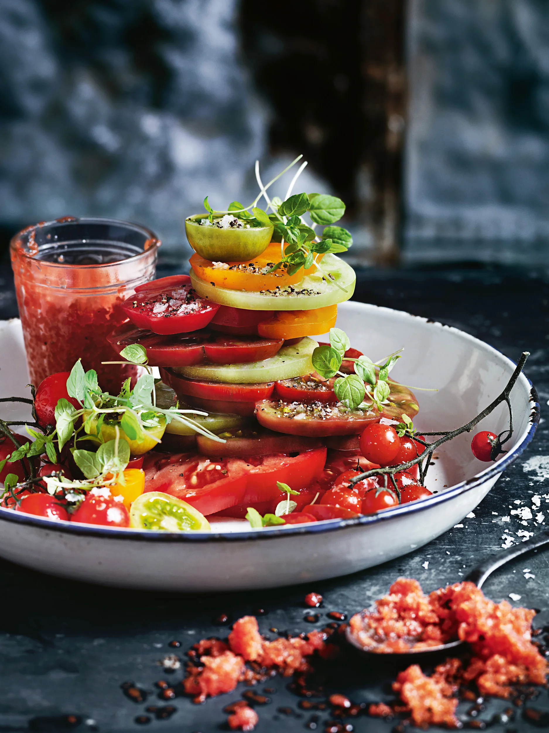 Tomato Salad + Granita