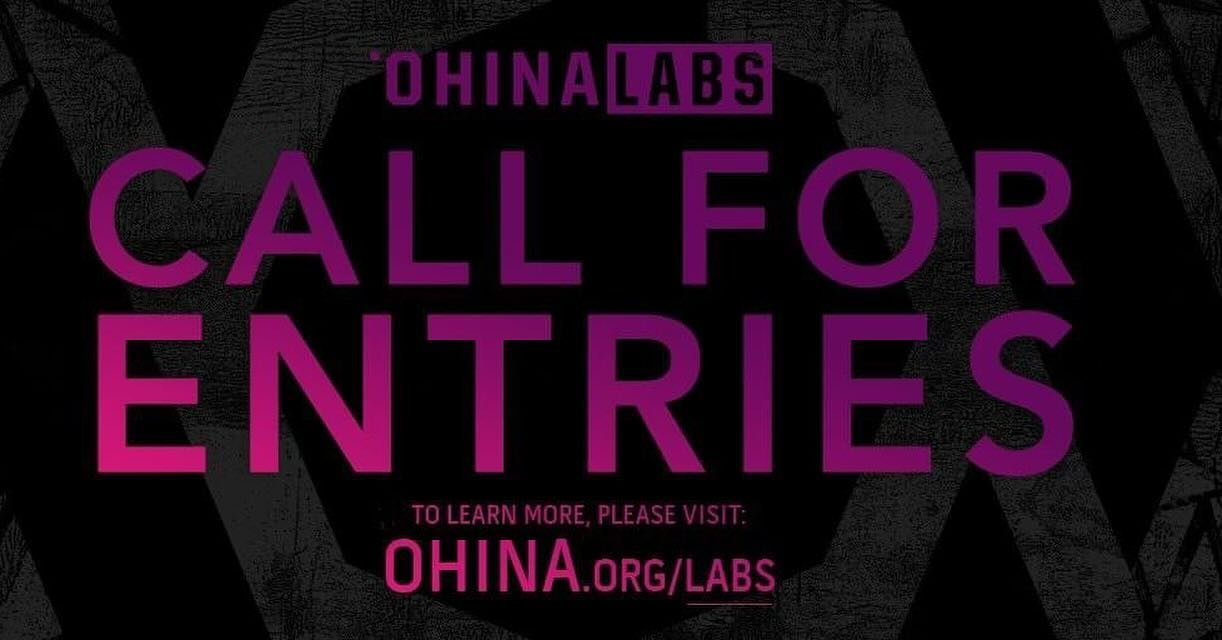 Mark your calendars: the &lsquo;Ohina Labs 2024 Call for Entries is now open!

&lsquo;Ohina is looking for interested screenwriters or directors to submit their short scripts from June 9th to August 24th for consideration in this year&rsquo;s free wo