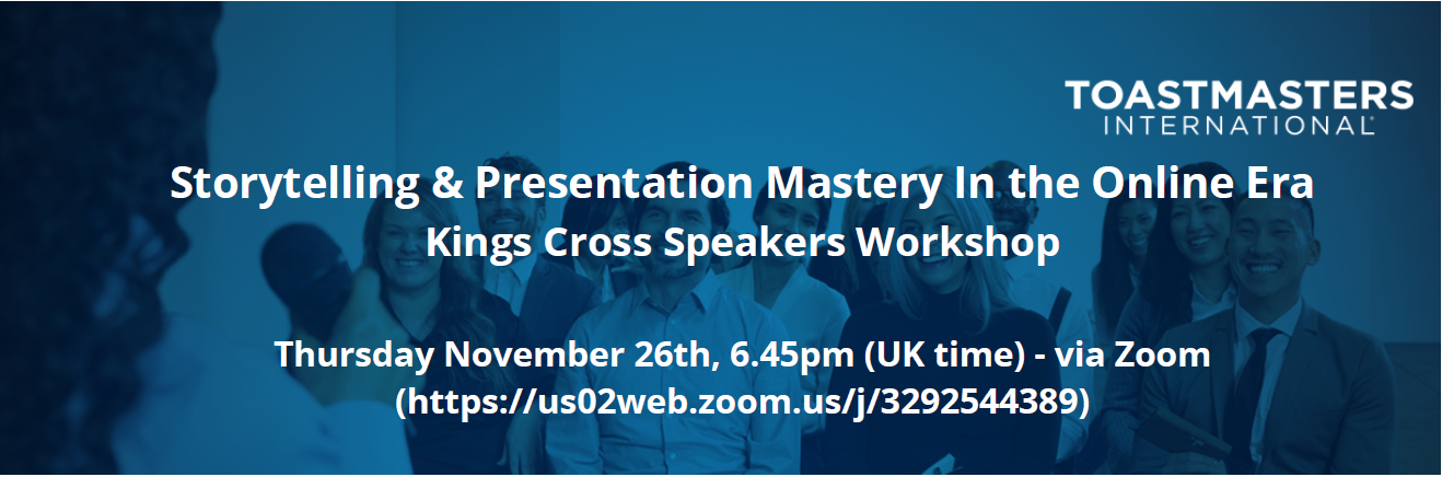 Storytelling &amp; Presentation Mastery In the Online Era Workshop