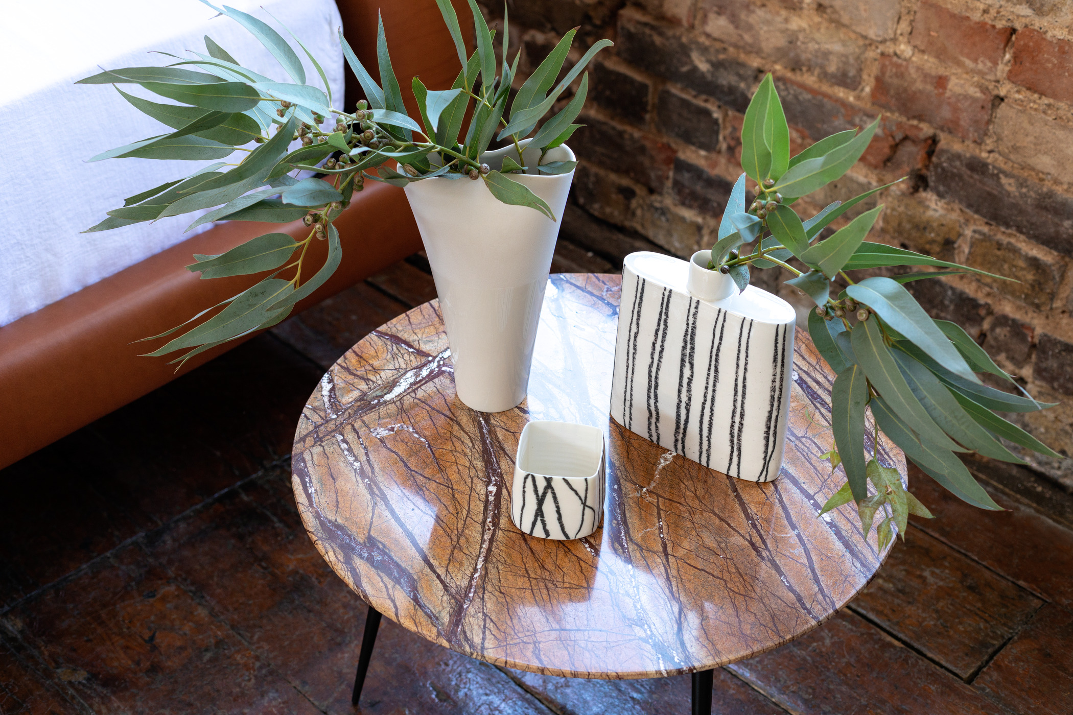 With the Autumn collection launch at Heals, 6 different vessel shapes of my monochrome range will be available.