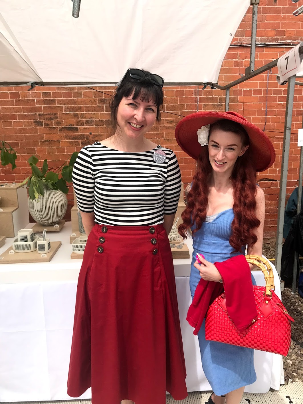 A selfie with one very stylish visitor lady!