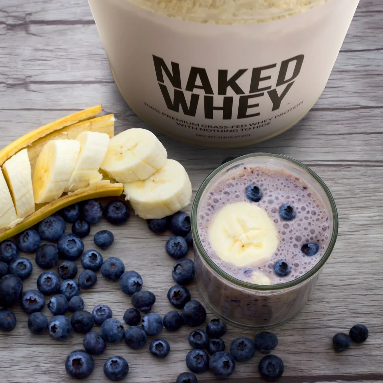 NAKED whey protein smoothie health bar