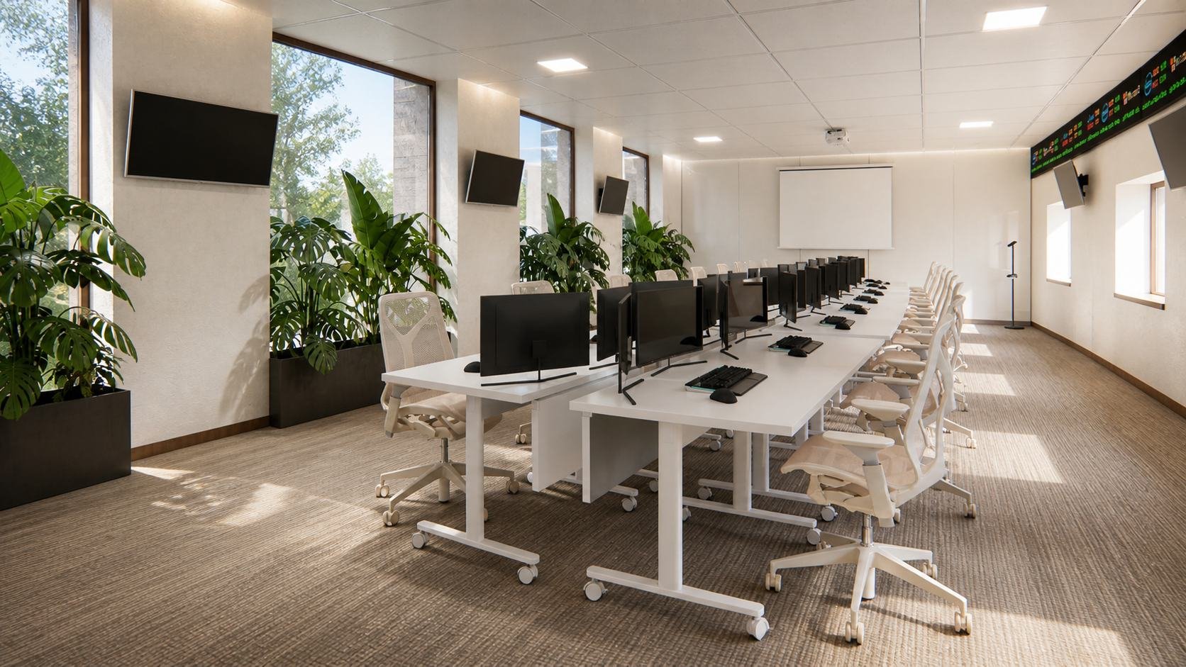 Carnegie Mellon University Qatar - campus - wellness design by Biofilico - Business Admin Lab