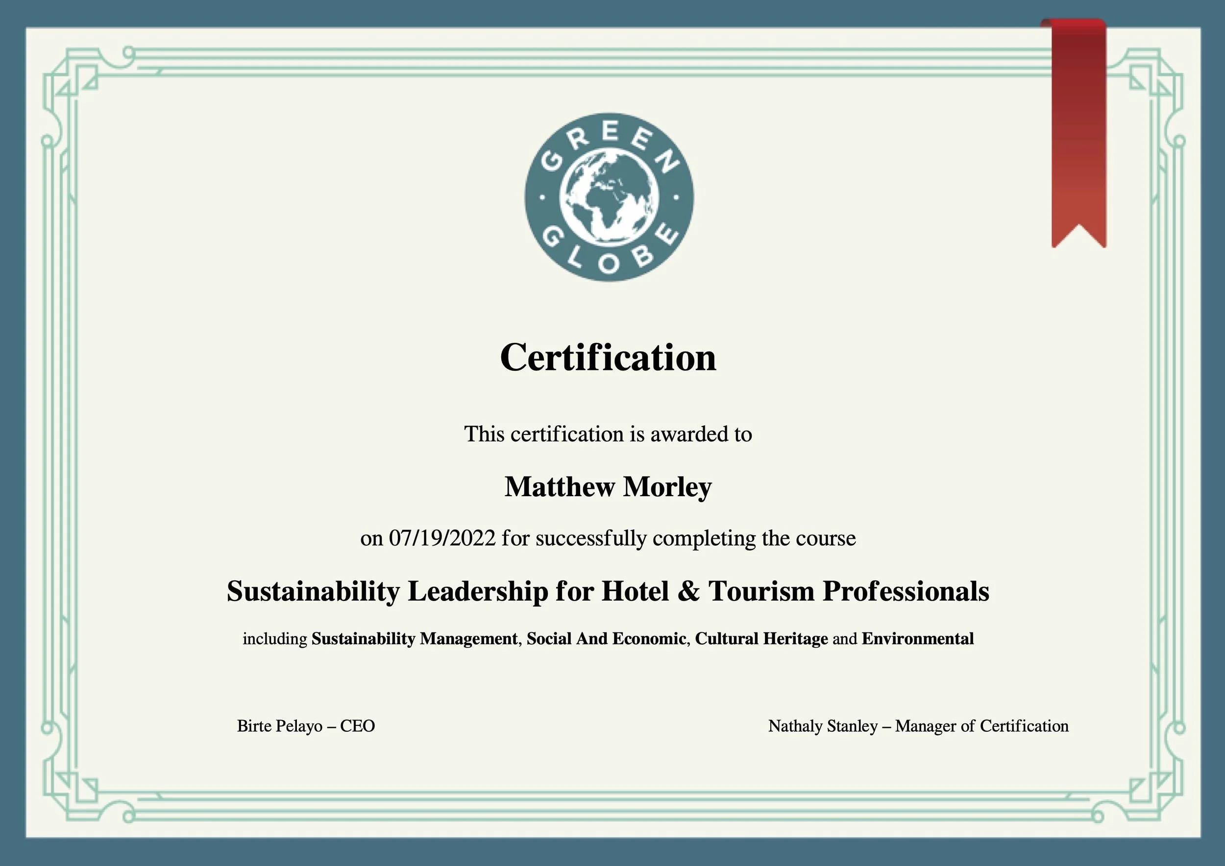 Resort & Hotel Sustainability Consultant | Sustainable Interiors
