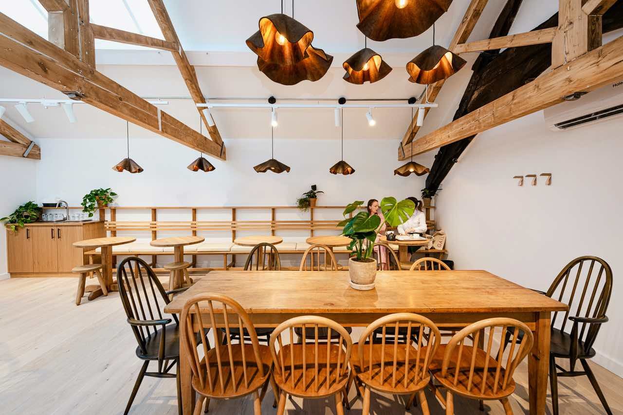 Sustainable restaurant interior design Object Space Place — biofilico real  estate & interiors