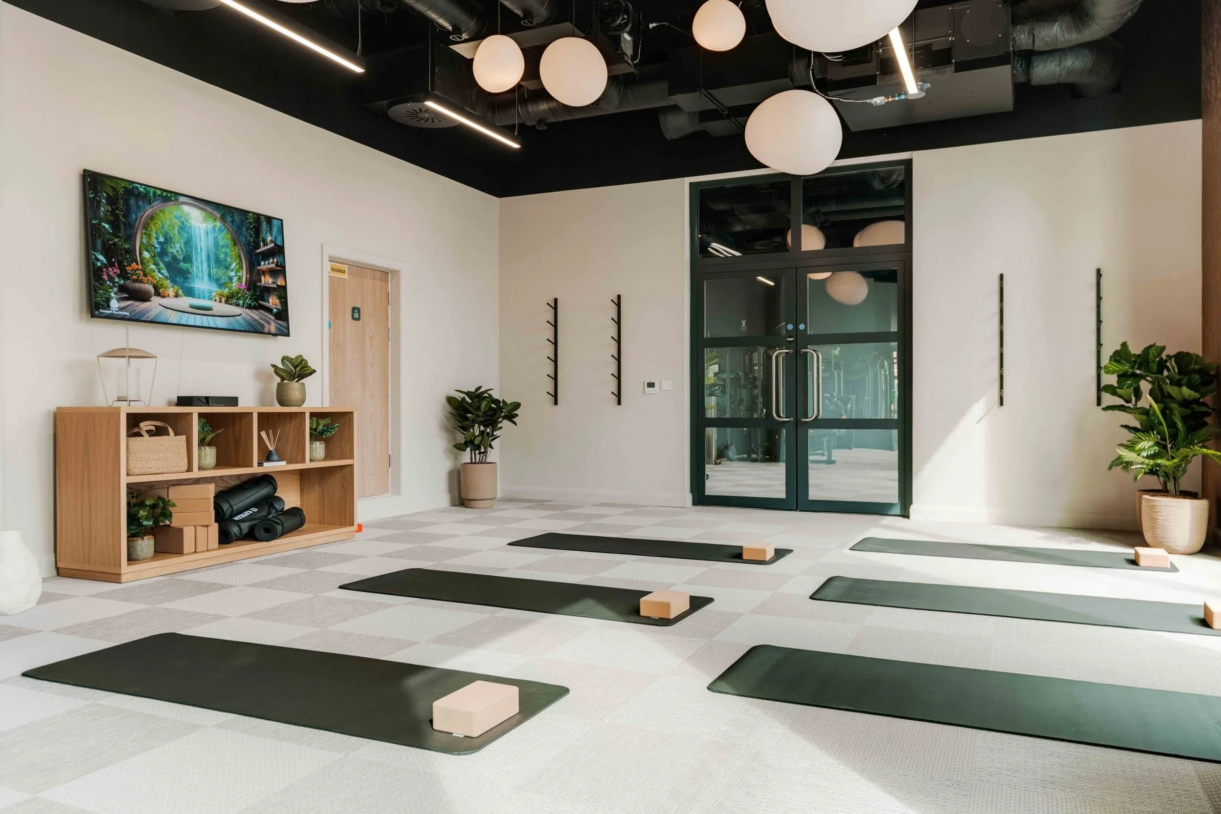 Fusion Students multi-purpose wellness studio design by Biofit