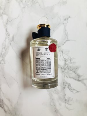 Penhaligon's New Marylebone Wood perfume from Penhaligon's Summer Collection with a hint of amber and oud, and summer freshness.